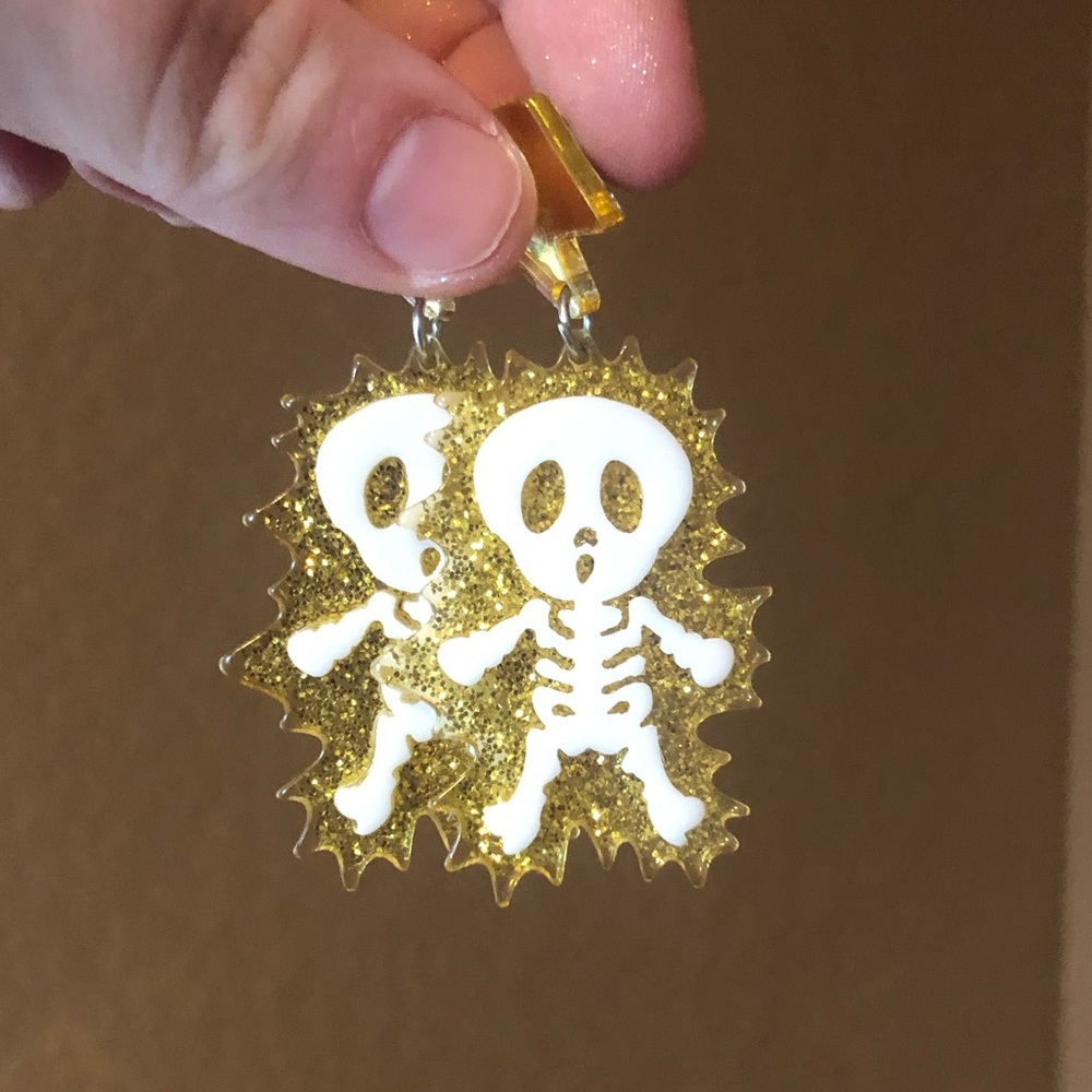 Skeleton earrings